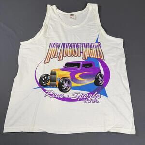 Vintage Hot August Nights Hot Rod Reno 2003 Sleeveless Shirt Men's Medium